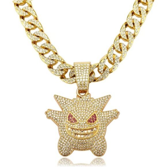 Other - Mens Cuban Link Fully Iced Out Gold Chain